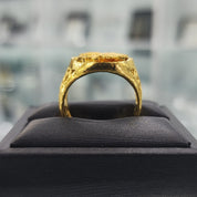 Auspicious Eagle Motif Ring | 24K Gold