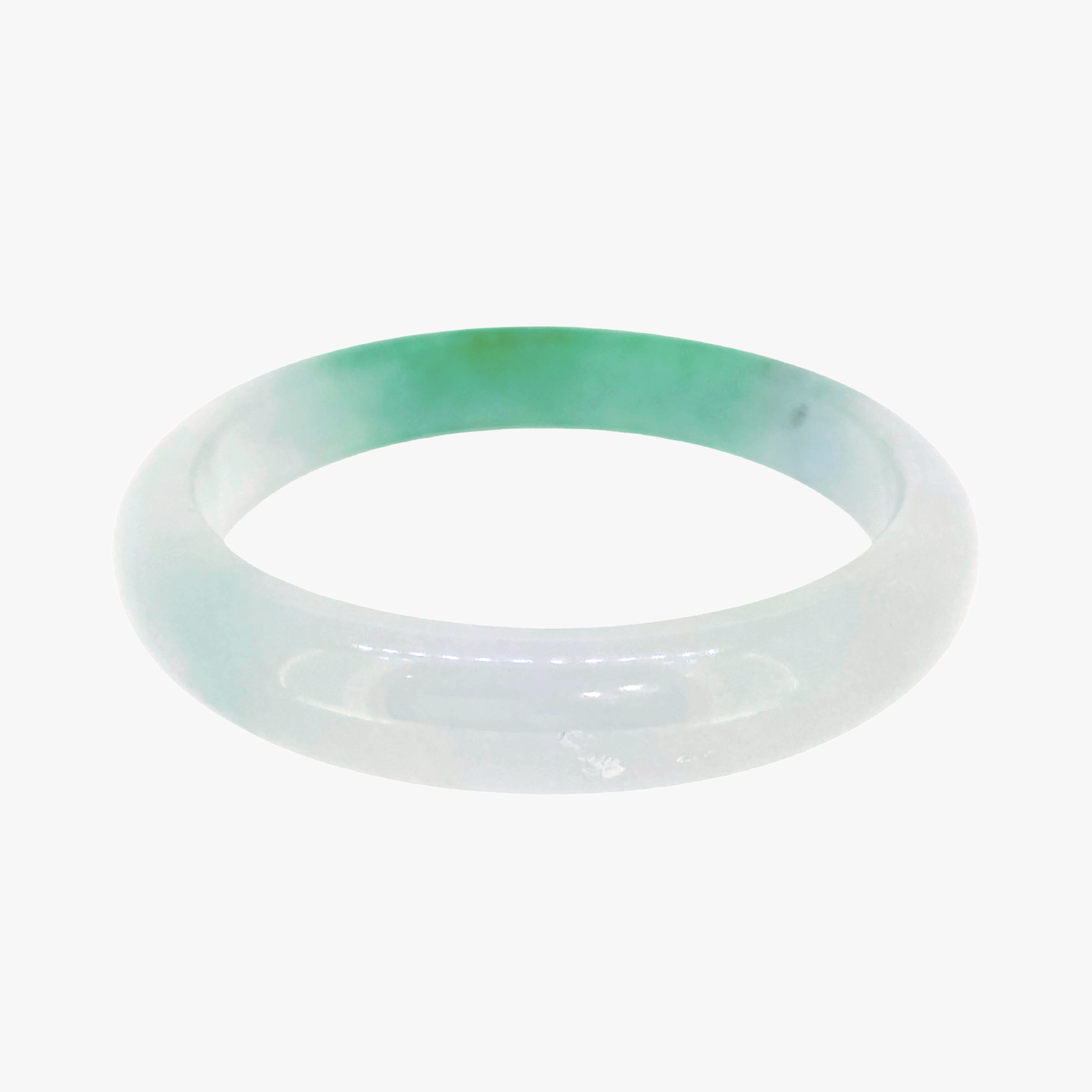 Snow Drop Jade Bangle