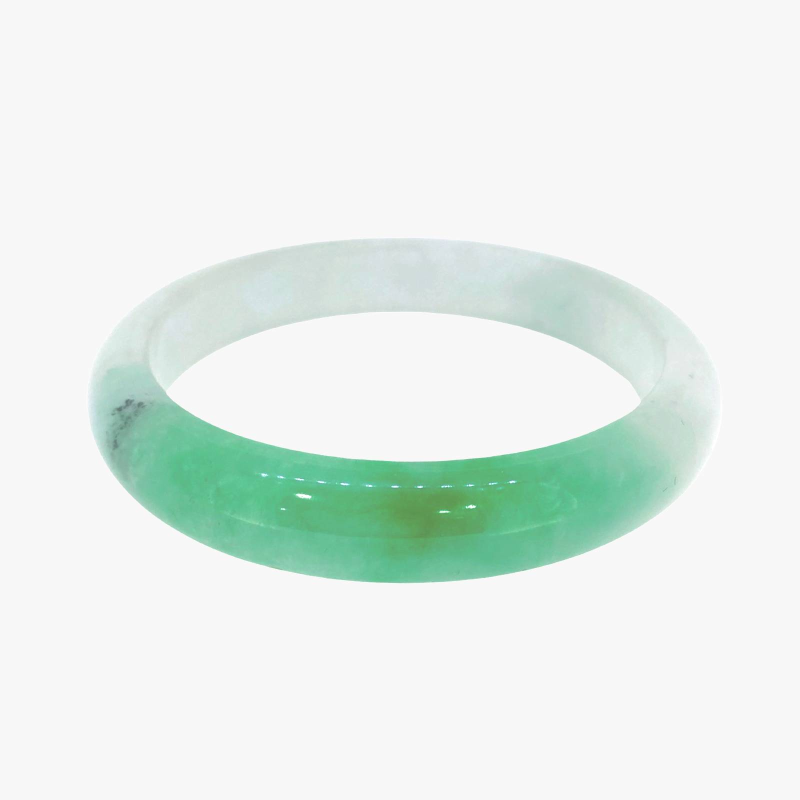 Snow Drop Jade Bangle