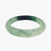 Ink Splot Jade Bangle