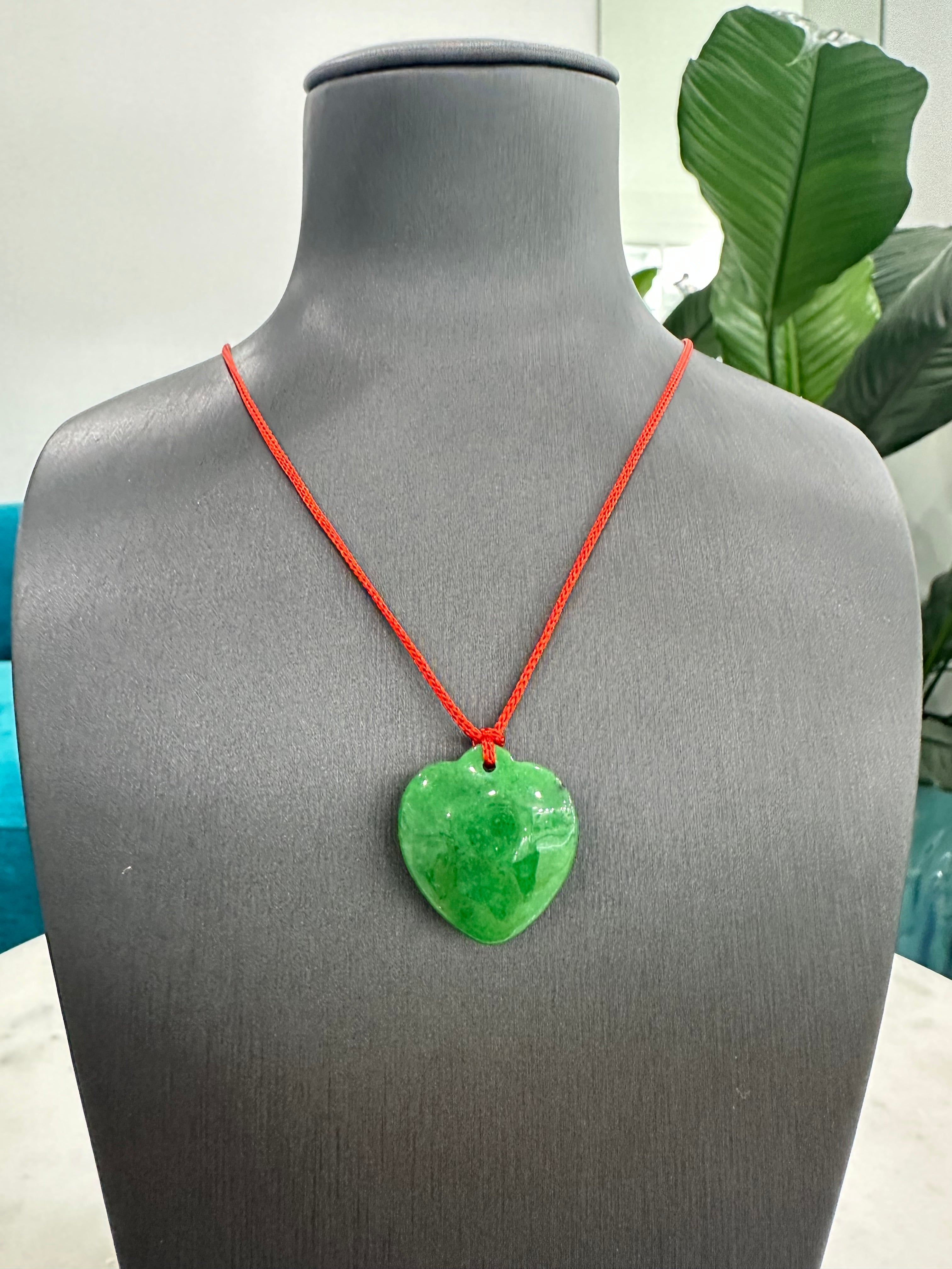 Peach Necklace | Natural Burmese Jade