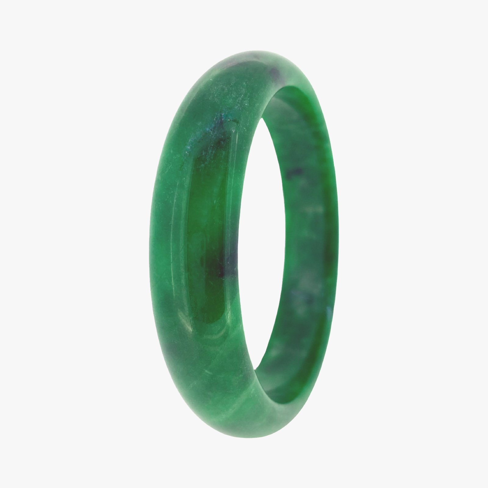 Sea Moss Jade Bangle