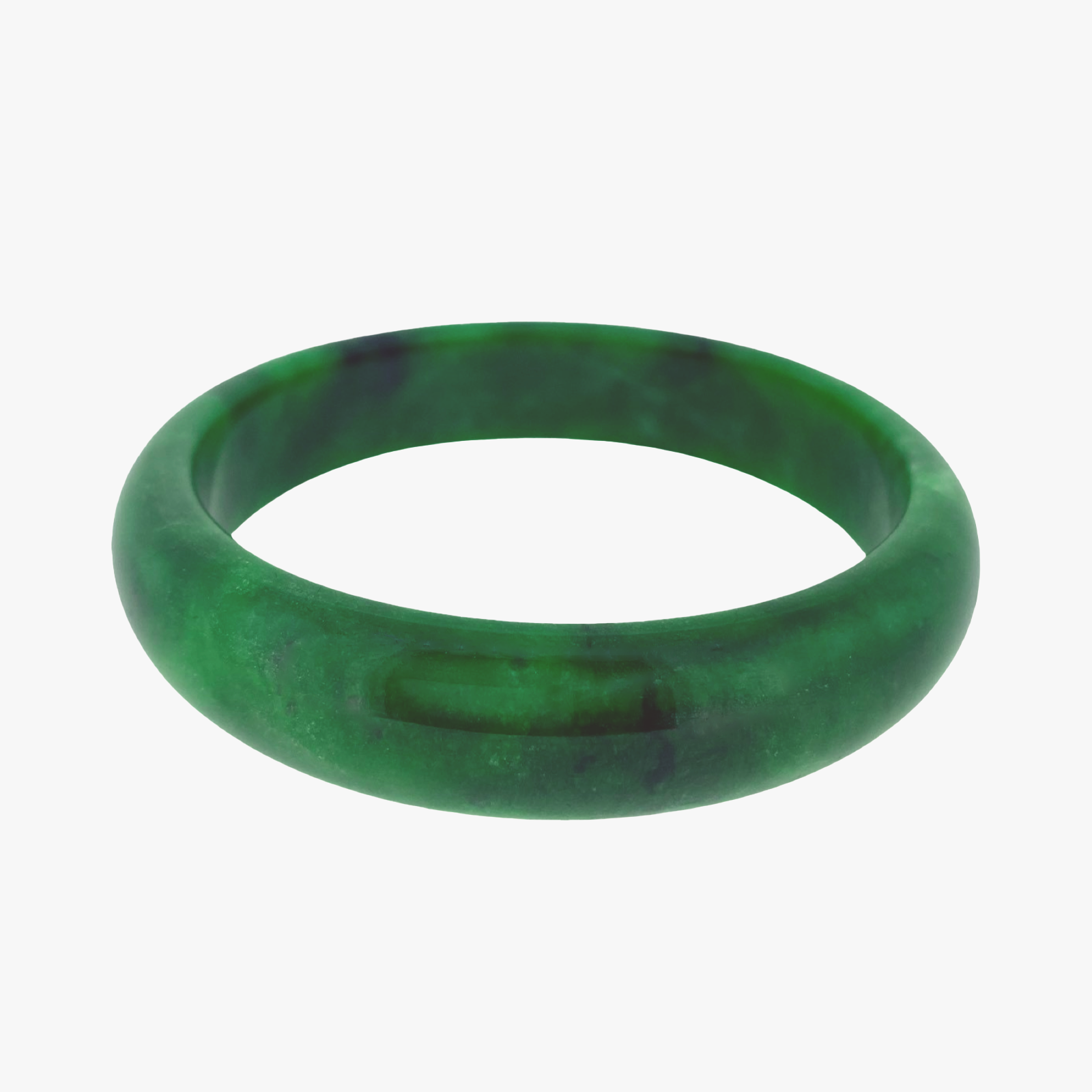 Sea Moss Jade Bangle