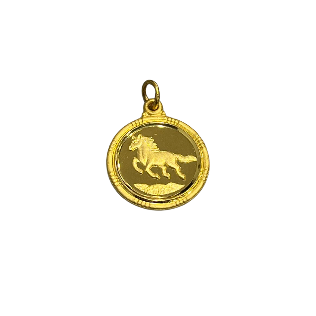 24k Zodiac Animal Pendant