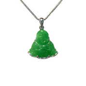 Fortune Buddha Jade Pendant