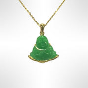 Fortune Buddha Jade Pendant