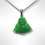 Fortune Buddha Jade Pendant