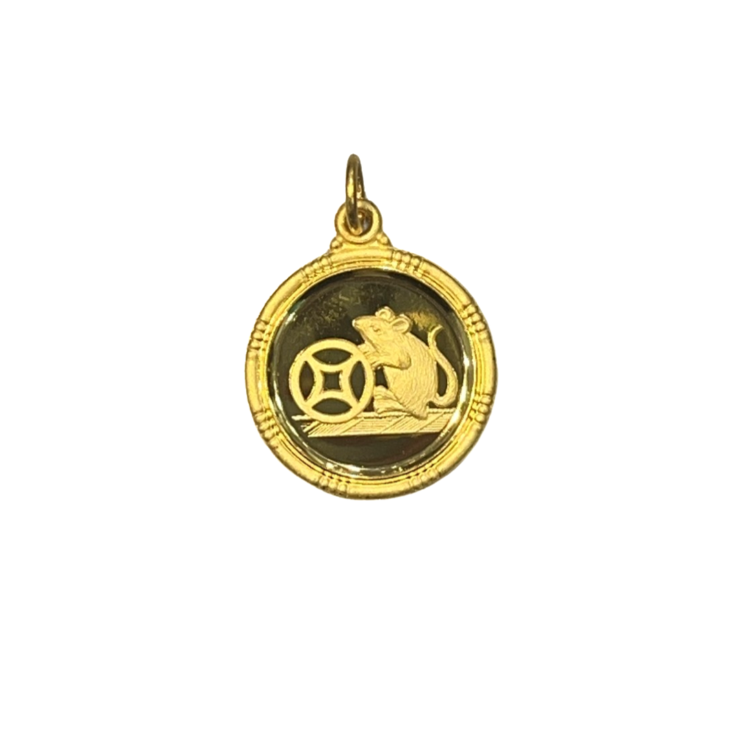 24k Zodiac Animal Pendant