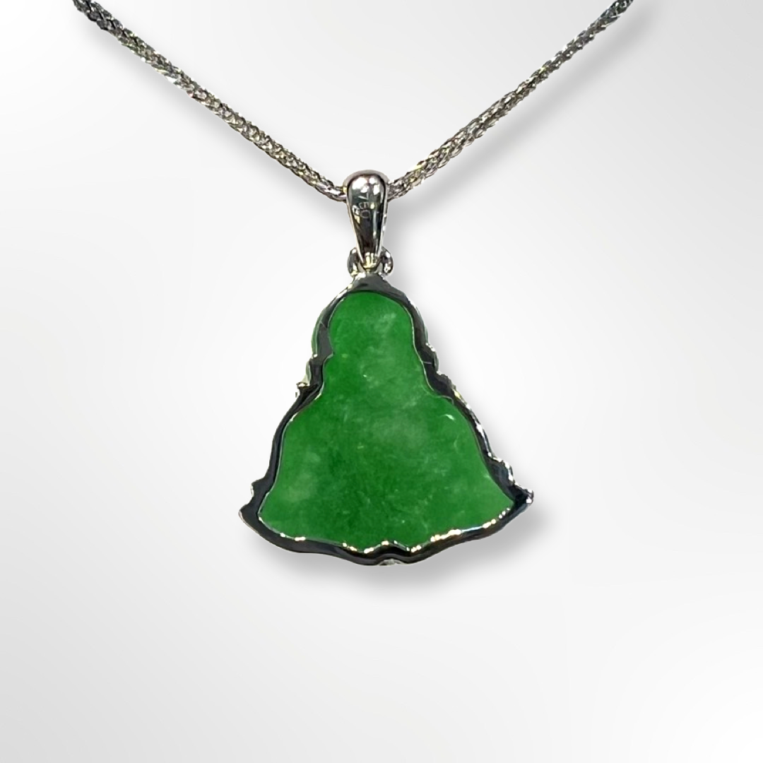 Fortune Buddha Jade Pendant