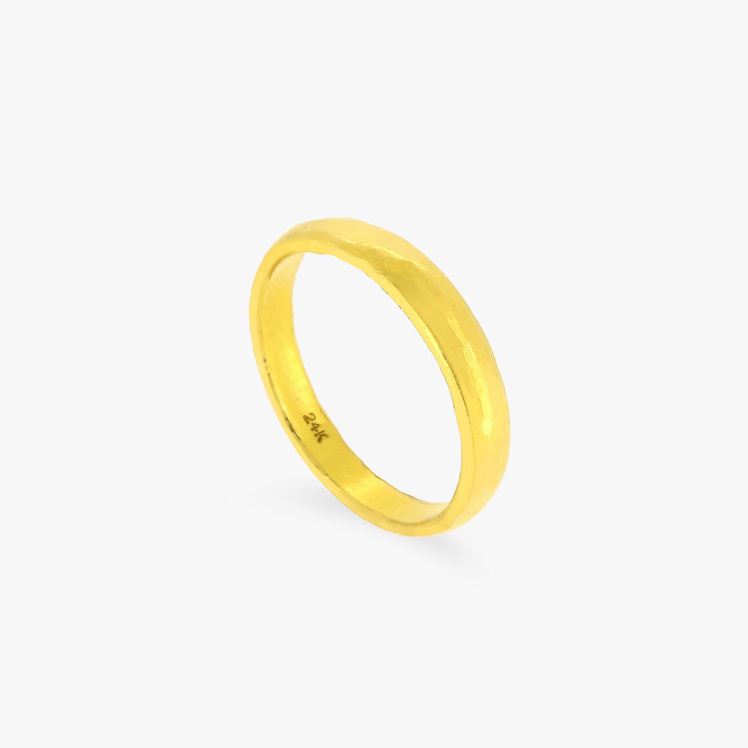 24K Yellow Gold Plain Band