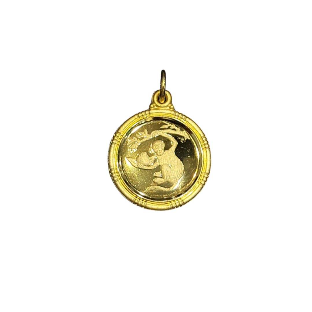 24k Zodiac Animal Pendant