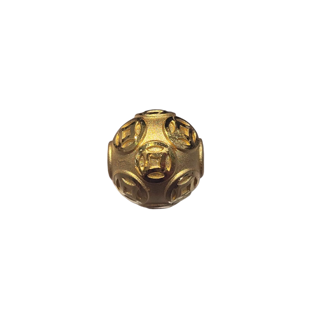 24K Gold Large Fortune Money Ball