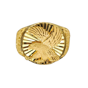 Auspicious Eagle Motif Ring | 24K Gold